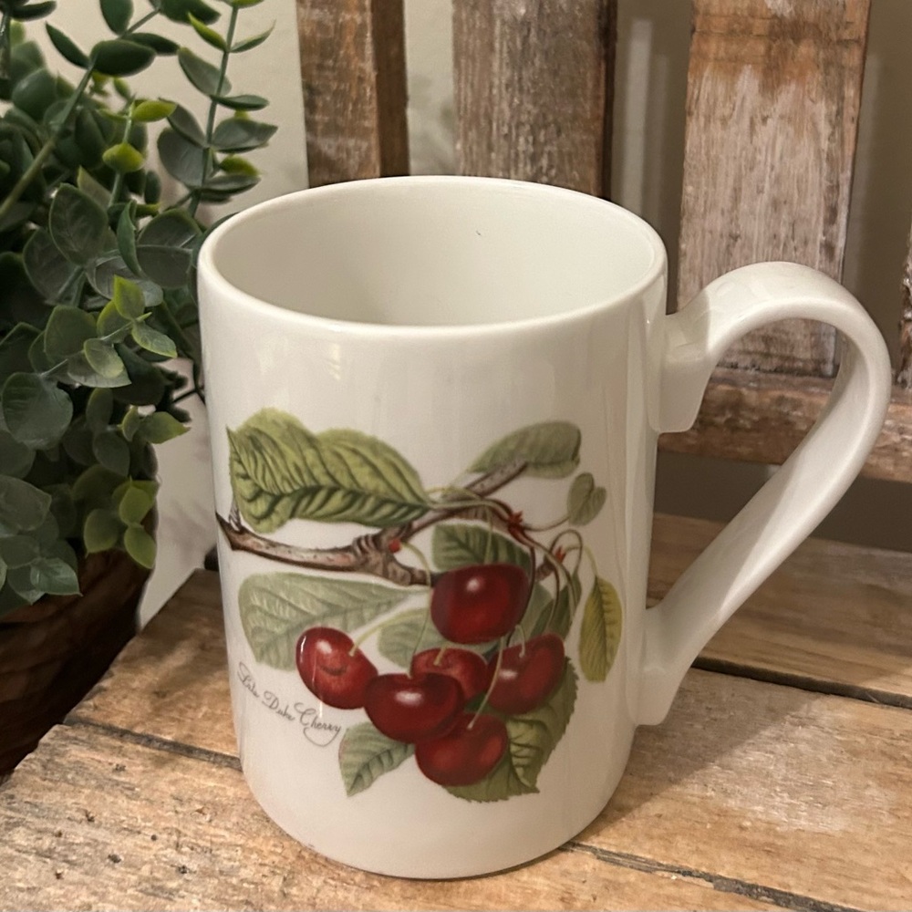 Retired Portmeirion Pomona Late Duke Cherry 4" Tall Coffee Cup